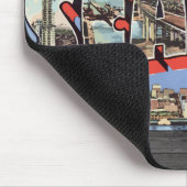Grüße von Seattle Washington, Vintag Mousepad (Ecke)