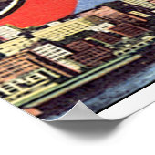 Grüße von Seattle Washington_Vintage Travel Poster (Ecke)