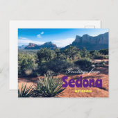 Grüße von Sedona Arizona Landschaftliche Postkarte (Vorne/Hinten)