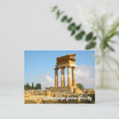 Grüße von Sizilien Postcard Postkarte (Stehend Vorderseite)