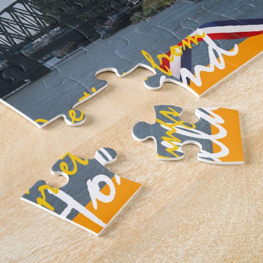 Grüße von Skylinen Hollands Rotterdam Puzzle (Seite)