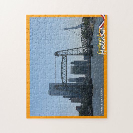 Grüße von Skylinen Hollands Rotterdam Puzzle (Vertikal)