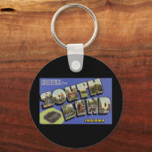 Grüße von South Bend Indiana Schlüsselanhänger (Vorderseite)