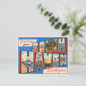 Grüße von South Haven, Michigan Travel Postkarte (Stehend Vorderseite)