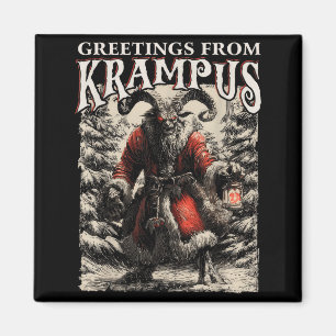 Grüße von Ss vom Krampus Festlicher Horror Chris Magnet