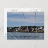 Grüße von St. Andrews, N.B. Postkarte (Vorne/Hinten)