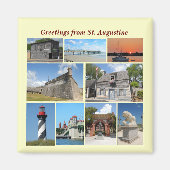 Grüße von St. Augustine, Florida Magnet (Vorne)