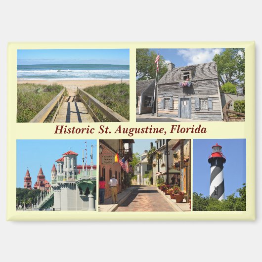 Grüße von St. Augustine, Florida Magnet (Vorderseite)