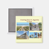 Grüße von St. Augustine, Florida Magnet (Vorderseite/Rückseite)