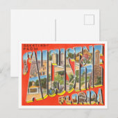Grüße von St. Augustine, Florida Travel Postkarte (Vorne/Hinten)