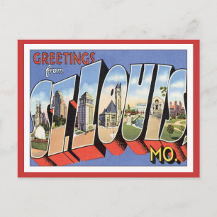Grüße von St.Louis Missouri Postkarte