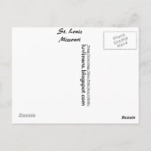Grüße von St. Louis Postkarte (Rückseite)