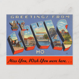 Grüße von St. Louis Postkarte