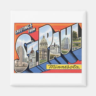 Grüße von St. Paul Minnesota Magnet