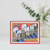 Grüße von St.Paul Minnesota Postkarte (Stehend Vorderseite)