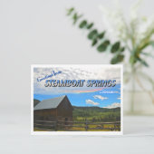 Grüße von Steamboat Springs, Colorado Postkarte (Stehend Vorderseite)