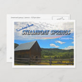 Grüße von Steamboat Springs, Colorado Postkarte (Vorne/Hinten)