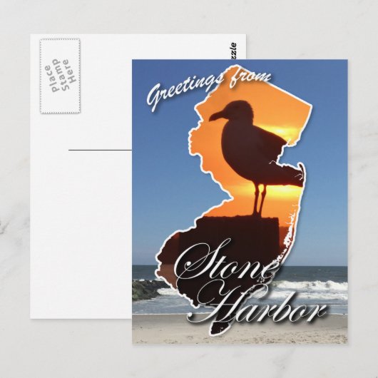 Grüße von Stone Harbour Postkarte (Vorne/Hinten)