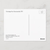 Grüße von Summerside, PEI! Postkarte (Rückseite)
