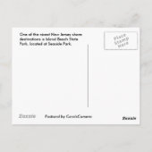 Grüße von Sunny New Jersey Shore Postcard Postkarte (Rückseite)