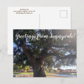 Grüße von Sunnyvale! Postkarte (Vorne/Hinten)