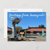 Grüße von Sunnyvale! Postkarte (Vorne/Hinten)