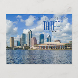 Grüße von Tampa Florida Landschaftliche Postkarte