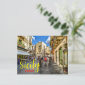 Grüße von Taormina Sizilien Italien Postcard Postkarte (Stehend Vorderseite)