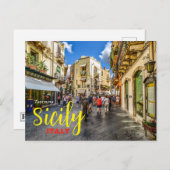 Grüße von Taormina Sizilien Italien Postcard Postkarte (Vorne/Hinten)