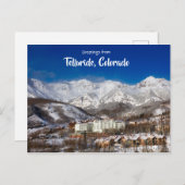 Grüße von Telluride Colorado Landschaftlich Postka Postkarte (Vorne/Hinten)