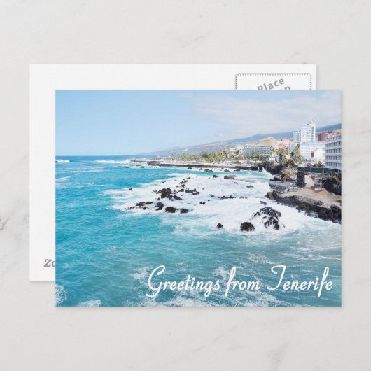 Grüße von Teneriffa-Postkarte Postkarte (Vorne/Hinten)