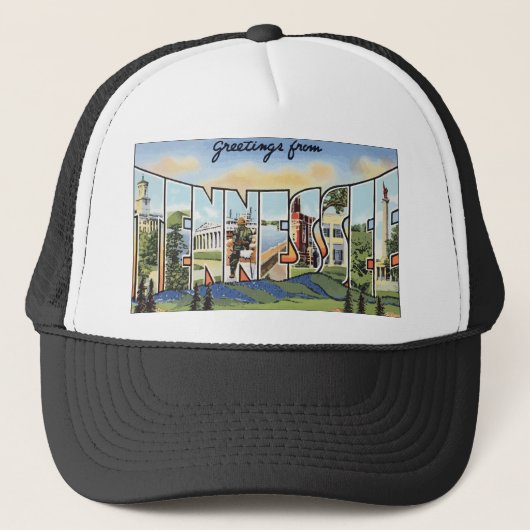 Grüße von Tennessee, Vintag Truckerkappe (Vorderseite)