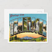 Grüße von Tennessee Vintage Reise Postkarte (Vorne/Hinten)