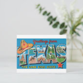 Grüße von Texas Postcard Postkarte (Stehend Vorderseite)