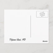 Grüße von Tilghman Island, MD Postkarte (Rückseite)