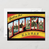 Grüße von Topeka Postkarte (Vorne/Hinten)