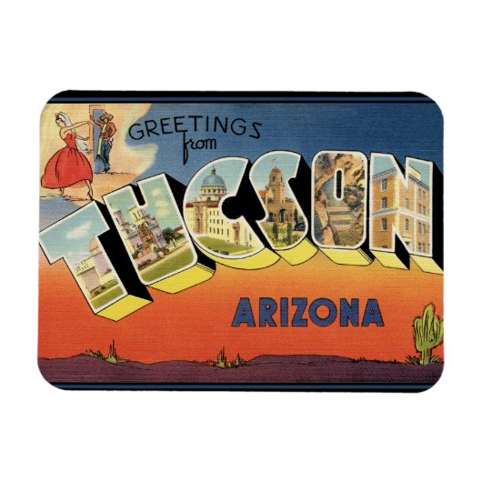 Grüße von Tucson Arizona Magnet (Horizontal)