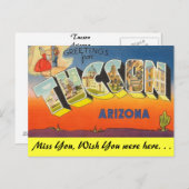 Grüße von Tucson Postkarte (Vorne/Hinten)