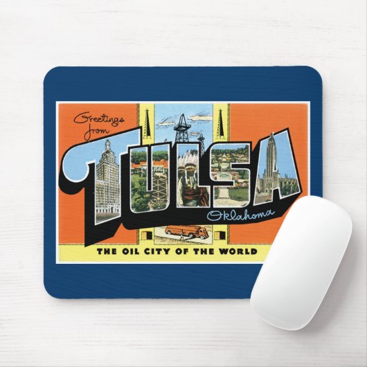 Grüße von Tulsa, Oklahoma! Mousepad (Mit Mouse)