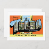 Grüße von Tulsa, Oklahoma! Postkarte (Vorne/Hinten)