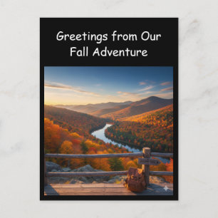 Grüße von unserer Herbst-Abenteuerreise Postkarte