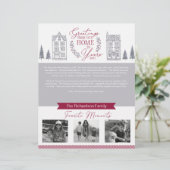 Grüße von unserer Zuhause bis Weihnachten der ganz Briefbogen (Stehend Vorderseite)