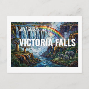 Grüße von Victoriafällen, Simbabwe Postkarte