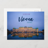 Grüße von Vienna Austria Postcard Belvedere Postkarte (Vorne/Hinten)