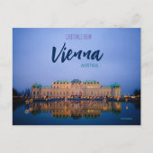 Grüße von Vienna Austria Postcard Belvedere Postkarte (Vorderseite)
