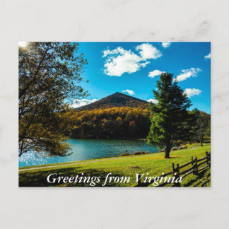 Grüße von Virginia Postcard Postkarte