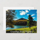 Grüße von Virginia Postcard Postkarte (Vorne/Hinten)