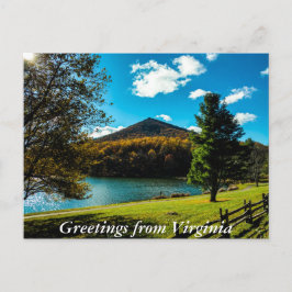 Grüße von Virginia Postcard Postkarte