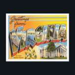 Grüße von Virginia Vintage Travel Postkarte<br><div class="desc">Grüße von Virginia Vintage Travel Postcard</div>