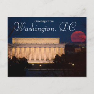 Grüße von Washington DC Postkarte